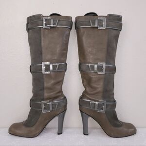 Cole Haan Nike Air Heeled Riding Buckle Boots